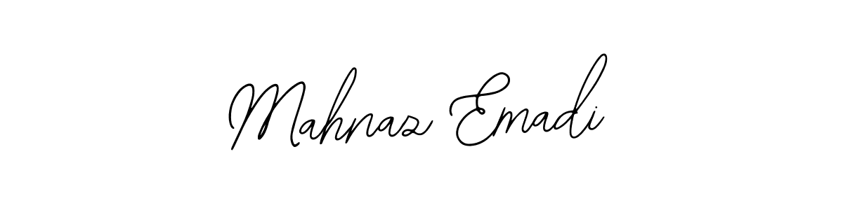 Make a beautiful signature design for name Mahnaz Emadi. With this signature (Bearetta-2O07w) style, you can create a handwritten signature for free. Mahnaz Emadi signature style 12 images and pictures png