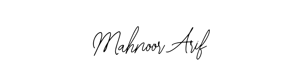 Mahnoor Arif stylish signature style. Best Handwritten Sign (Bearetta-2O07w) for my name. Handwritten Signature Collection Ideas for my name Mahnoor Arif. Mahnoor Arif signature style 12 images and pictures png