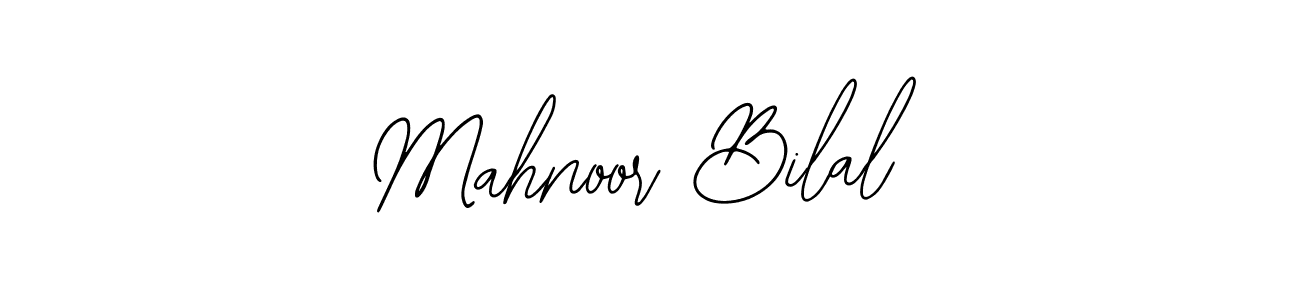 How to make Mahnoor Bilal name signature. Use Bearetta-2O07w style for creating short signs online. This is the latest handwritten sign. Mahnoor Bilal signature style 12 images and pictures png