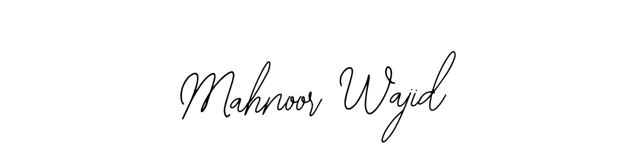 This is the best signature style for the Mahnoor Wajid name. Also you like these signature font (Bearetta-2O07w). Mix name signature. Mahnoor Wajid signature style 12 images and pictures png