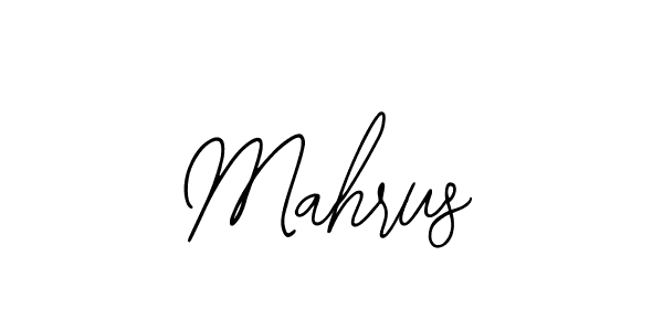 How to make Mahrus name signature. Use Bearetta-2O07w style for creating short signs online. This is the latest handwritten sign. Mahrus signature style 12 images and pictures png