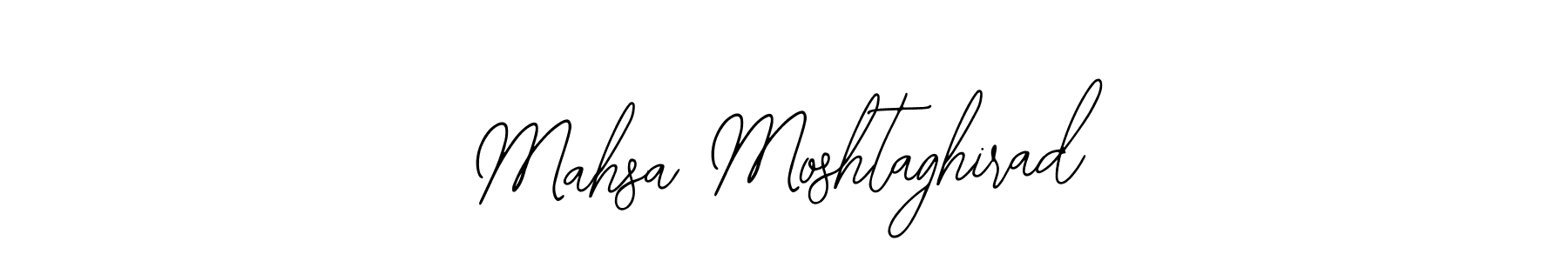 How to make Mahsa Moshtaghirad name signature. Use Bearetta-2O07w style for creating short signs online. This is the latest handwritten sign. Mahsa Moshtaghirad signature style 12 images and pictures png
