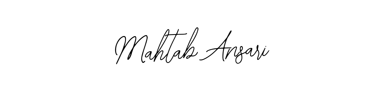 The best way (Bearetta-2O07w) to make a short signature is to pick only two or three words in your name. The name Mahtab Ansari include a total of six letters. For converting this name. Mahtab Ansari signature style 12 images and pictures png