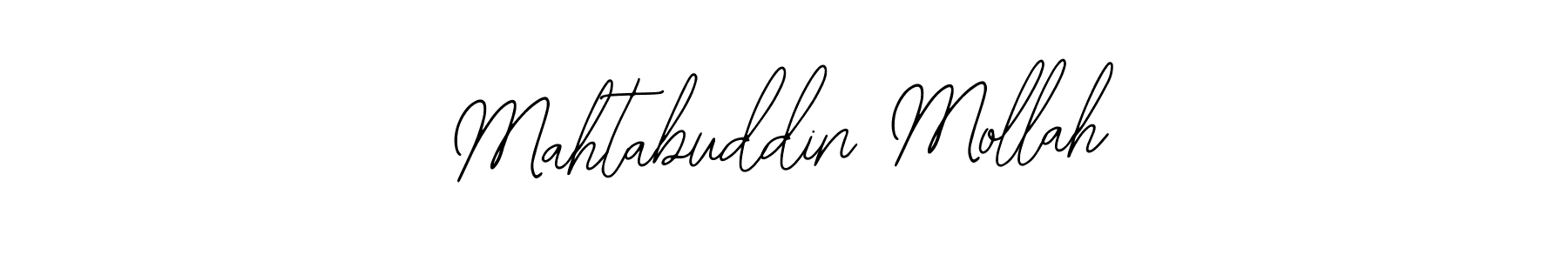How to make Mahtabuddin Mollah name signature. Use Bearetta-2O07w style for creating short signs online. This is the latest handwritten sign. Mahtabuddin Mollah signature style 12 images and pictures png