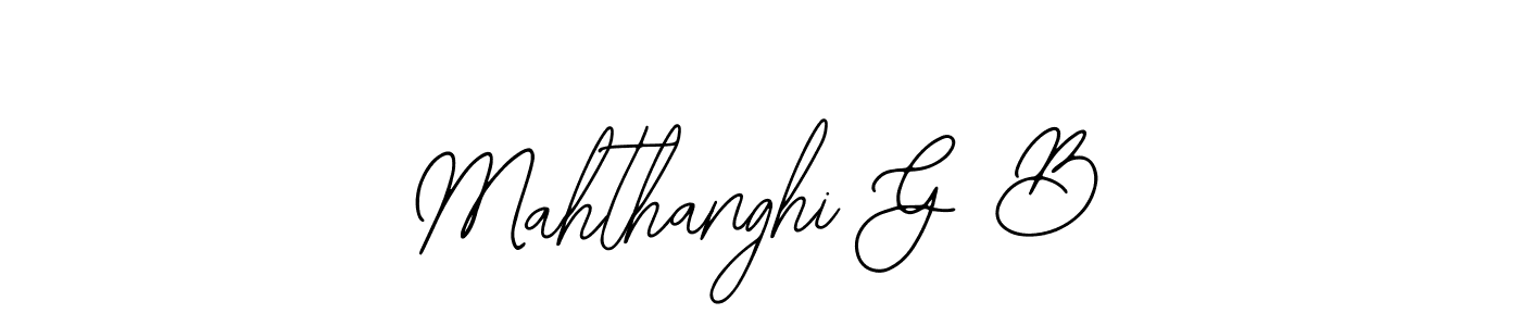 Similarly Bearetta-2O07w is the best handwritten signature design. Signature creator online .You can use it as an online autograph creator for name Mahthanghi G B. Mahthanghi G B signature style 12 images and pictures png