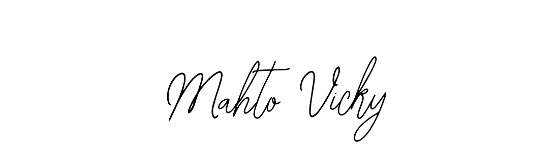 Also You can easily find your signature by using the search form. We will create Mahto Vicky name handwritten signature images for you free of cost using Bearetta-2O07w sign style. Mahto Vicky signature style 12 images and pictures png