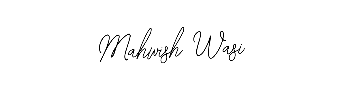 Also You can easily find your signature by using the search form. We will create Mahwish Wasi name handwritten signature images for you free of cost using Bearetta-2O07w sign style. Mahwish Wasi signature style 12 images and pictures png