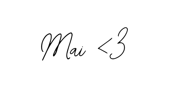 Mai <3 stylish signature style. Best Handwritten Sign (Bearetta-2O07w) for my name. Handwritten Signature Collection Ideas for my name Mai <3. Mai <3 signature style 12 images and pictures png