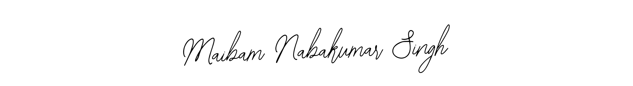 Similarly Bearetta-2O07w is the best handwritten signature design. Signature creator online .You can use it as an online autograph creator for name Maibam Nabakumar Singh. Maibam Nabakumar Singh signature style 12 images and pictures png