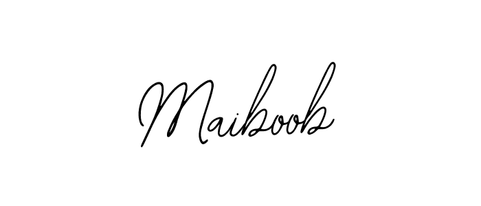 Use a signature maker to create a handwritten signature online. With this signature software, you can design (Bearetta-2O07w) your own signature for name Maiboob. Maiboob signature style 12 images and pictures png