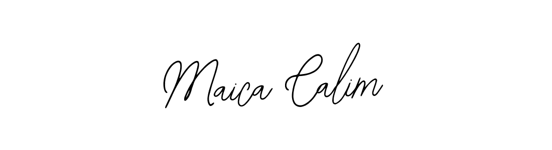 Use a signature maker to create a handwritten signature online. With this signature software, you can design (Bearetta-2O07w) your own signature for name Maica Calim. Maica Calim signature style 12 images and pictures png