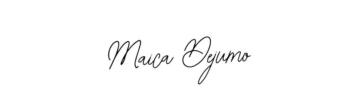 Make a beautiful signature design for name Maica Dejumo. Use this online signature maker to create a handwritten signature for free. Maica Dejumo signature style 12 images and pictures png