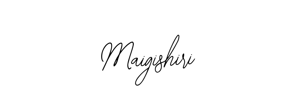 Make a beautiful signature design for name Maigishiri. With this signature (Bearetta-2O07w) style, you can create a handwritten signature for free. Maigishiri signature style 12 images and pictures png