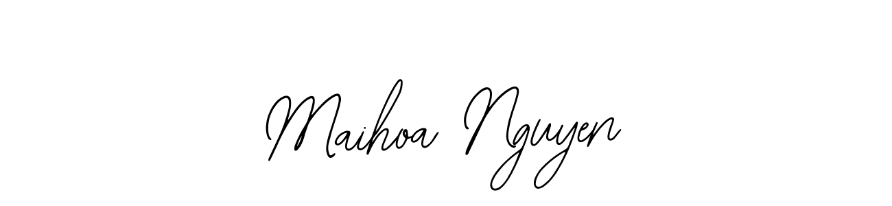 Use a signature maker to create a handwritten signature online. With this signature software, you can design (Bearetta-2O07w) your own signature for name Maihoa Nguyen. Maihoa Nguyen signature style 12 images and pictures png