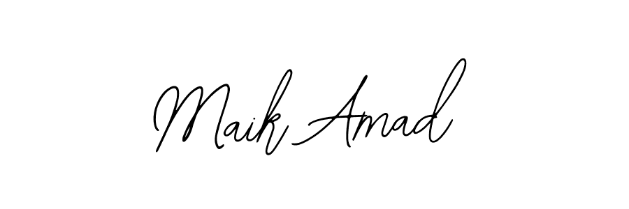 Design your own signature with our free online signature maker. With this signature software, you can create a handwritten (Bearetta-2O07w) signature for name Maik Amad. Maik Amad signature style 12 images and pictures png