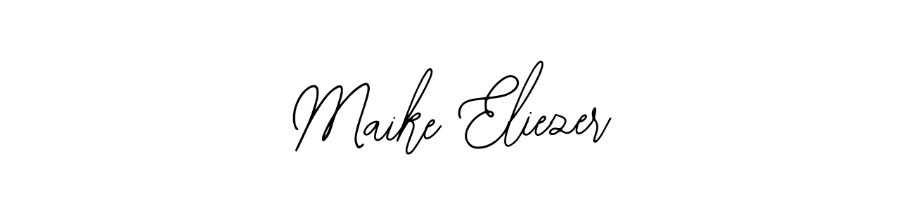 You should practise on your own different ways (Bearetta-2O07w) to write your name (Maike Eliezer) in signature. don't let someone else do it for you. Maike Eliezer signature style 12 images and pictures png