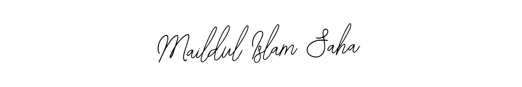 How to make Maildul Islam Saha name signature. Use Bearetta-2O07w style for creating short signs online. This is the latest handwritten sign. Maildul Islam Saha signature style 12 images and pictures png