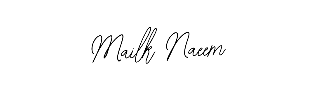 Also we have Mailk Naeem name is the best signature style. Create professional handwritten signature collection using Bearetta-2O07w autograph style. Mailk Naeem signature style 12 images and pictures png