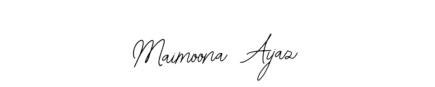 Create a beautiful signature design for name Maimoona  Aijaz. With this signature (Bearetta-2O07w) fonts, you can make a handwritten signature for free. Maimoona  Aijaz signature style 12 images and pictures png