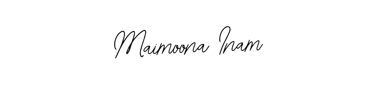 if you are searching for the best signature style for your name Maimoona Inam. so please give up your signature search. here we have designed multiple signature styles  using Bearetta-2O07w. Maimoona Inam signature style 12 images and pictures png