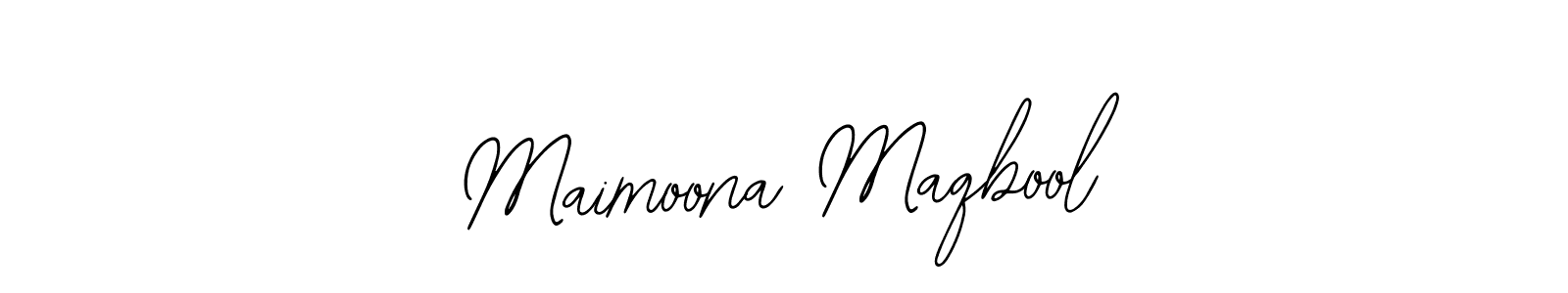 Maimoona Maqbool stylish signature style. Best Handwritten Sign (Bearetta-2O07w) for my name. Handwritten Signature Collection Ideas for my name Maimoona Maqbool. Maimoona Maqbool signature style 12 images and pictures png