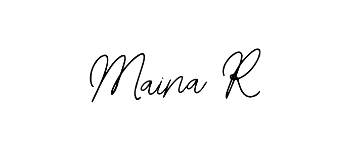 Create a beautiful signature design for name Maina R. With this signature (Bearetta-2O07w) fonts, you can make a handwritten signature for free. Maina R signature style 12 images and pictures png