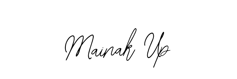 The best way (Bearetta-2O07w) to make a short signature is to pick only two or three words in your name. The name Mainak Up include a total of six letters. For converting this name. Mainak Up signature style 12 images and pictures png