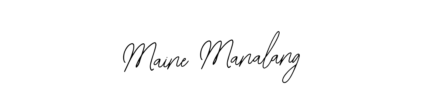 You can use this online signature creator to create a handwritten signature for the name Maine Manalang. This is the best online autograph maker. Maine Manalang signature style 12 images and pictures png