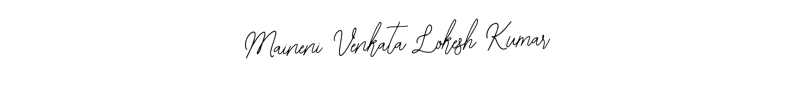 Also we have Maineni Venkata Lokesh Kumar name is the best signature style. Create professional handwritten signature collection using Bearetta-2O07w autograph style. Maineni Venkata Lokesh Kumar signature style 12 images and pictures png