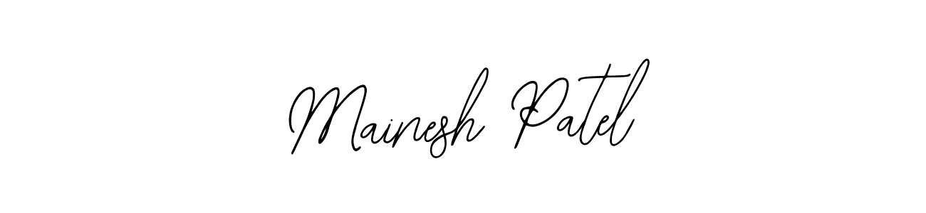 Similarly Bearetta-2O07w is the best handwritten signature design. Signature creator online .You can use it as an online autograph creator for name Mainesh Patel. Mainesh Patel signature style 12 images and pictures png