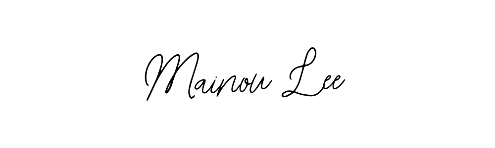 Design your own signature with our free online signature maker. With this signature software, you can create a handwritten (Bearetta-2O07w) signature for name Mainou Lee. Mainou Lee signature style 12 images and pictures png