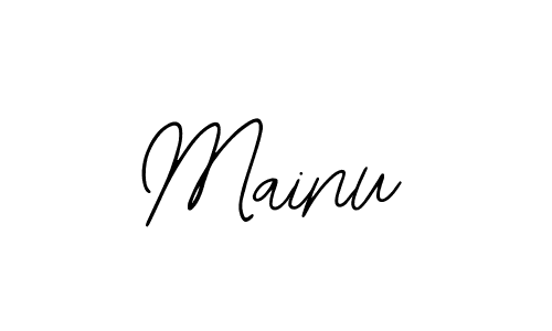 Design your own signature with our free online signature maker. With this signature software, you can create a handwritten (Bearetta-2O07w) signature for name Mainu. Mainu signature style 12 images and pictures png