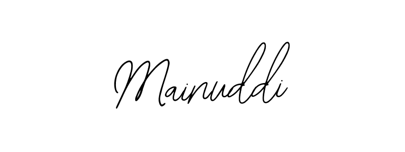 Make a beautiful signature design for name Mainuddi. Use this online signature maker to create a handwritten signature for free. Mainuddi signature style 12 images and pictures png