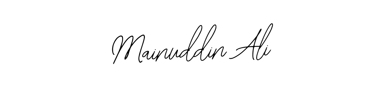 Also we have Mainuddin Ali name is the best signature style. Create professional handwritten signature collection using Bearetta-2O07w autograph style. Mainuddin Ali signature style 12 images and pictures png