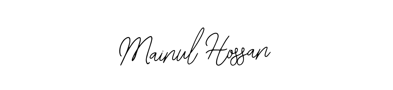 How to make Mainul Hossan name signature. Use Bearetta-2O07w style for creating short signs online. This is the latest handwritten sign. Mainul Hossan signature style 12 images and pictures png