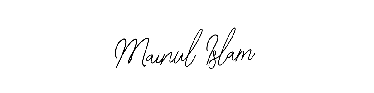 The best way (Bearetta-2O07w) to make a short signature is to pick only two or three words in your name. The name Mainul Islam include a total of six letters. For converting this name. Mainul Islam signature style 12 images and pictures png