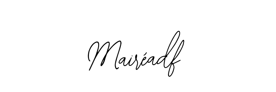 How to make Mairéadf name signature. Use Bearetta-2O07w style for creating short signs online. This is the latest handwritten sign. Mairéadf signature style 12 images and pictures png