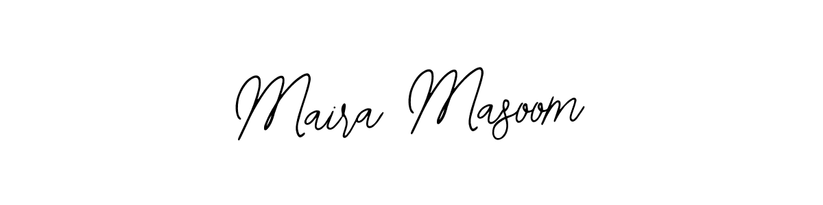 Make a beautiful signature design for name Maira Masoom. Use this online signature maker to create a handwritten signature for free. Maira Masoom signature style 12 images and pictures png