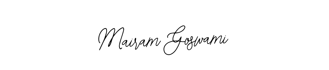 if you are searching for the best signature style for your name Mairam Goswami. so please give up your signature search. here we have designed multiple signature styles  using Bearetta-2O07w. Mairam Goswami signature style 12 images and pictures png