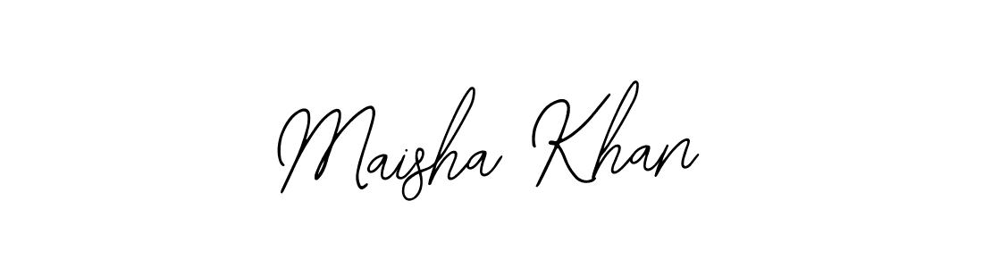 Similarly Bearetta-2O07w is the best handwritten signature design. Signature creator online .You can use it as an online autograph creator for name Maisha Khan. Maisha Khan signature style 12 images and pictures png