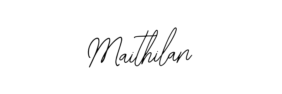How to make Maithilan signature? Bearetta-2O07w is a professional autograph style. Create handwritten signature for Maithilan name. Maithilan signature style 12 images and pictures png