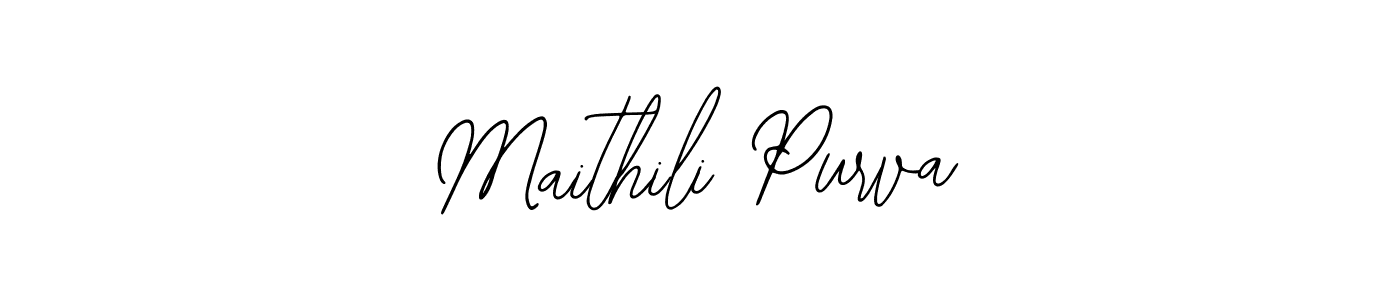 How to make Maithili Purva signature? Bearetta-2O07w is a professional autograph style. Create handwritten signature for Maithili Purva name. Maithili Purva signature style 12 images and pictures png