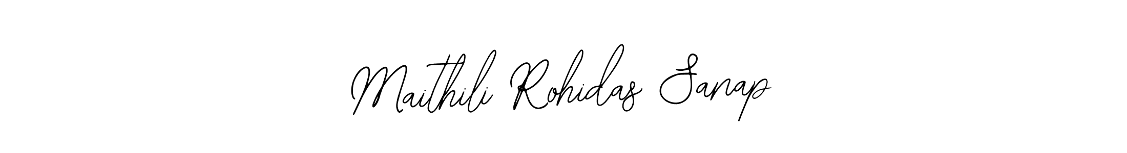 Bearetta-2O07w is a professional signature style that is perfect for those who want to add a touch of class to their signature. It is also a great choice for those who want to make their signature more unique. Get Maithili Rohidas Sanap name to fancy signature for free. Maithili Rohidas Sanap signature style 12 images and pictures png