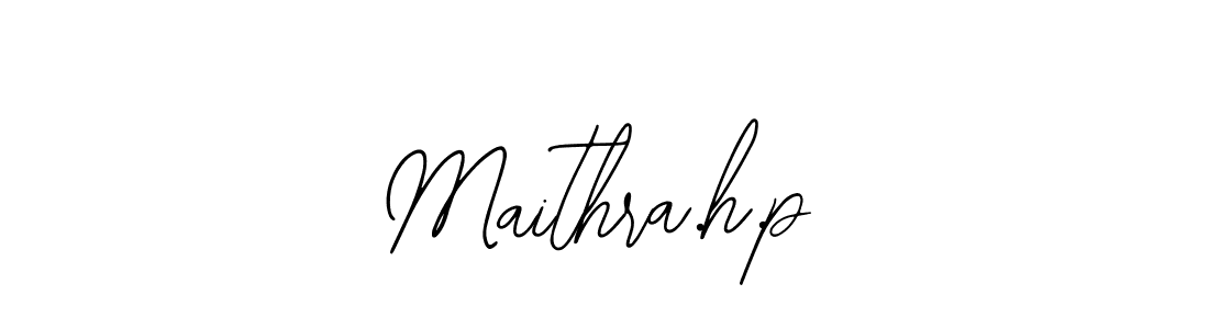 The best way (Bearetta-2O07w) to make a short signature is to pick only two or three words in your name. The name Maithra.h.p include a total of six letters. For converting this name. Maithra.h.p signature style 12 images and pictures png