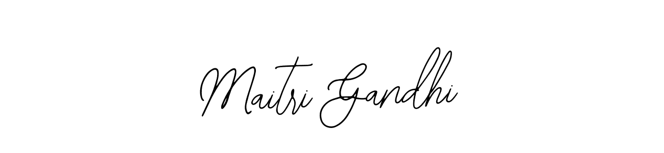 Use a signature maker to create a handwritten signature online. With this signature software, you can design (Bearetta-2O07w) your own signature for name Maitri Gandhi. Maitri Gandhi signature style 12 images and pictures png