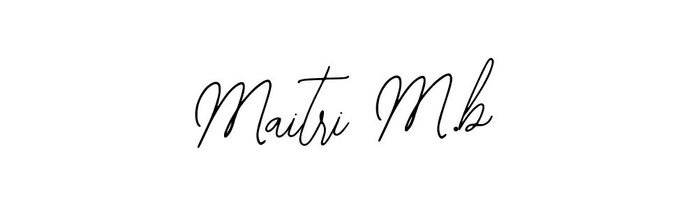 Make a beautiful signature design for name Maitri M.b. Use this online signature maker to create a handwritten signature for free. Maitri M.b signature style 12 images and pictures png