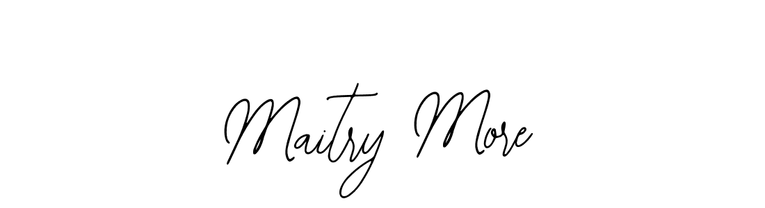 It looks lik you need a new signature style for name Maitry More. Design unique handwritten (Bearetta-2O07w) signature with our free signature maker in just a few clicks. Maitry More signature style 12 images and pictures png