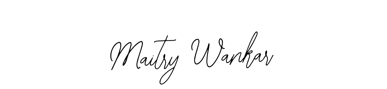 Design your own signature with our free online signature maker. With this signature software, you can create a handwritten (Bearetta-2O07w) signature for name Maitry Wankar. Maitry Wankar signature style 12 images and pictures png