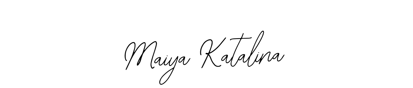 Bearetta-2O07w is a professional signature style that is perfect for those who want to add a touch of class to their signature. It is also a great choice for those who want to make their signature more unique. Get Maiya Katalina name to fancy signature for free. Maiya Katalina signature style 12 images and pictures png