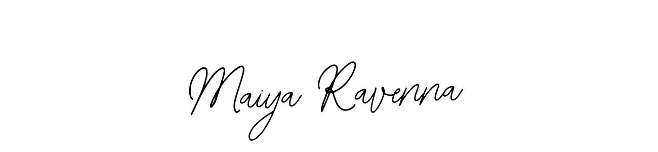 How to make Maiya Ravenna name signature. Use Bearetta-2O07w style for creating short signs online. This is the latest handwritten sign. Maiya Ravenna signature style 12 images and pictures png